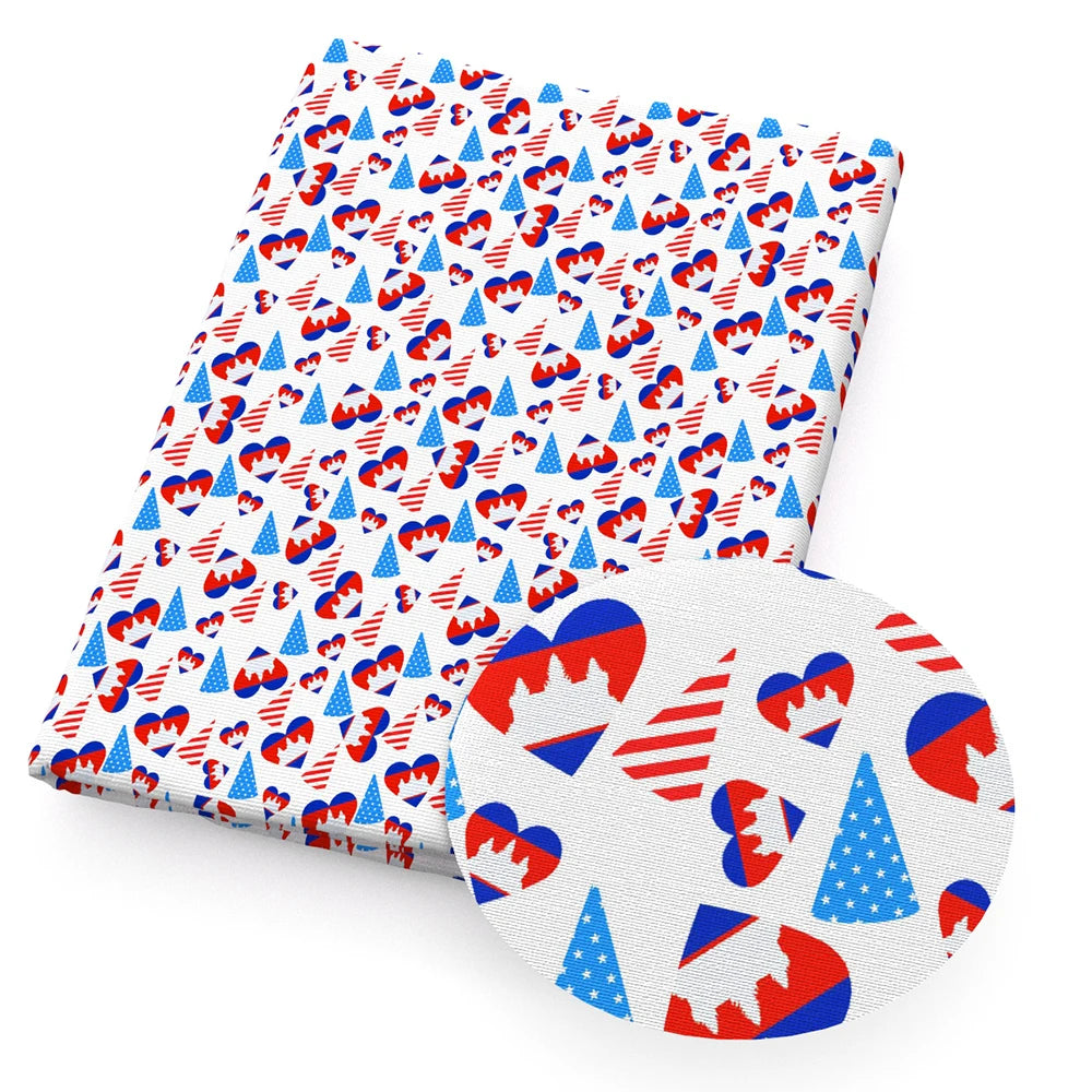 50*145cm 4th Of July Independence Day Polyester Cotton/Swimwear Fabric for Tissue Sewing Quilting Fabrics Needlework Quilt DIY
