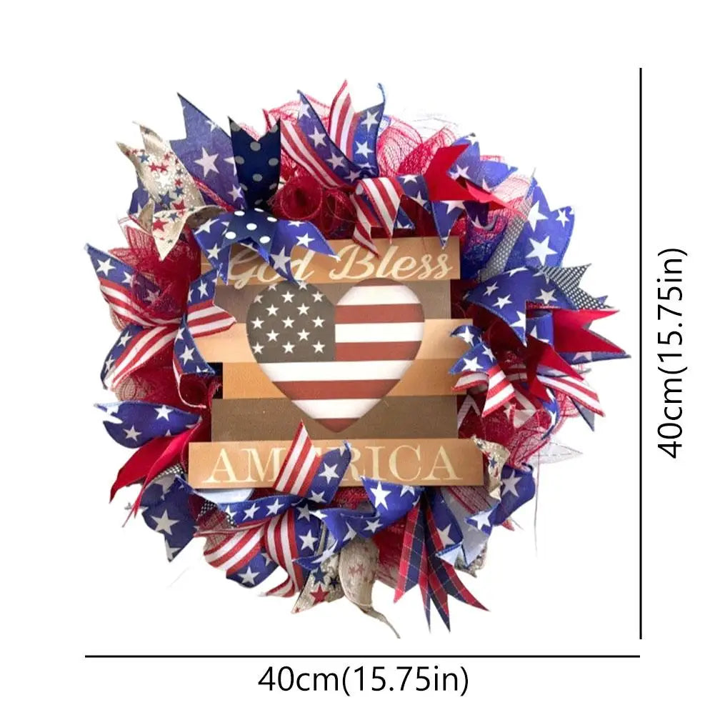 Anniversary Garland Independence Day Decor July 4Th Indoor Outdoor Door Wall Decoration Festival Home Hanging Gifts Ornament