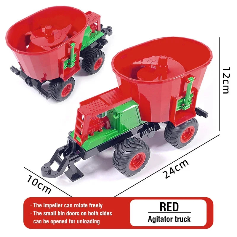 Remote Control Tractor RC Farm Truck Car Trailer 2.4G Farming Simulator Truck Miniature Farm Vehicle Toys Model Children Boy