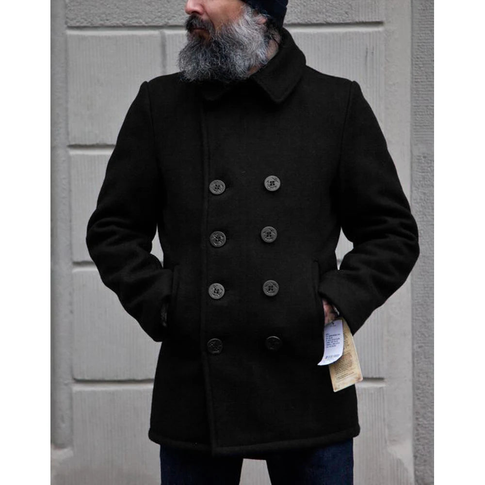 Man Jackets for Men  Autumn and Winter Woolen High-quality Hot-selling Jacket Business Casual Double-breasted Jacket Clothes