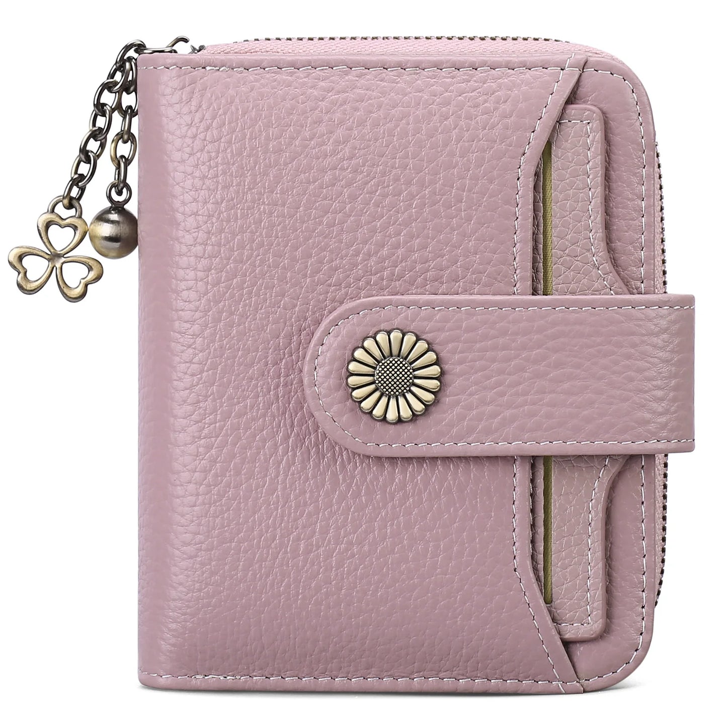 2025 Luxury Women Wallet Lady Split Leather Vintage Bifold Purse Female RFID Card Holder RetroCoins Bag Gift for Mom Box Packing