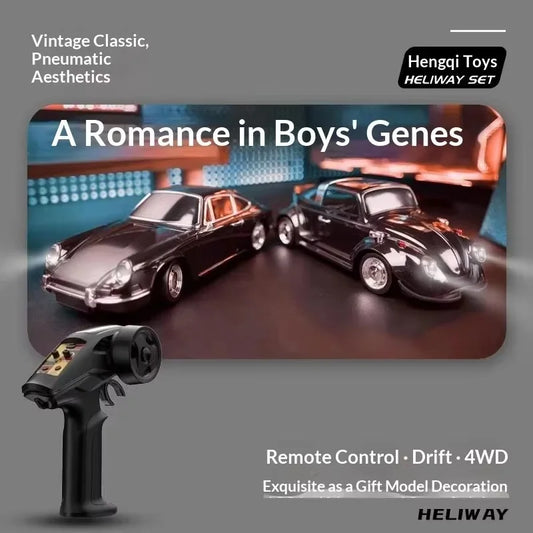 1:22 Remote Control Vintage Classic Car - Proportional Throttle & Steering 2 Sets of Tires Highly Detailed Display Model