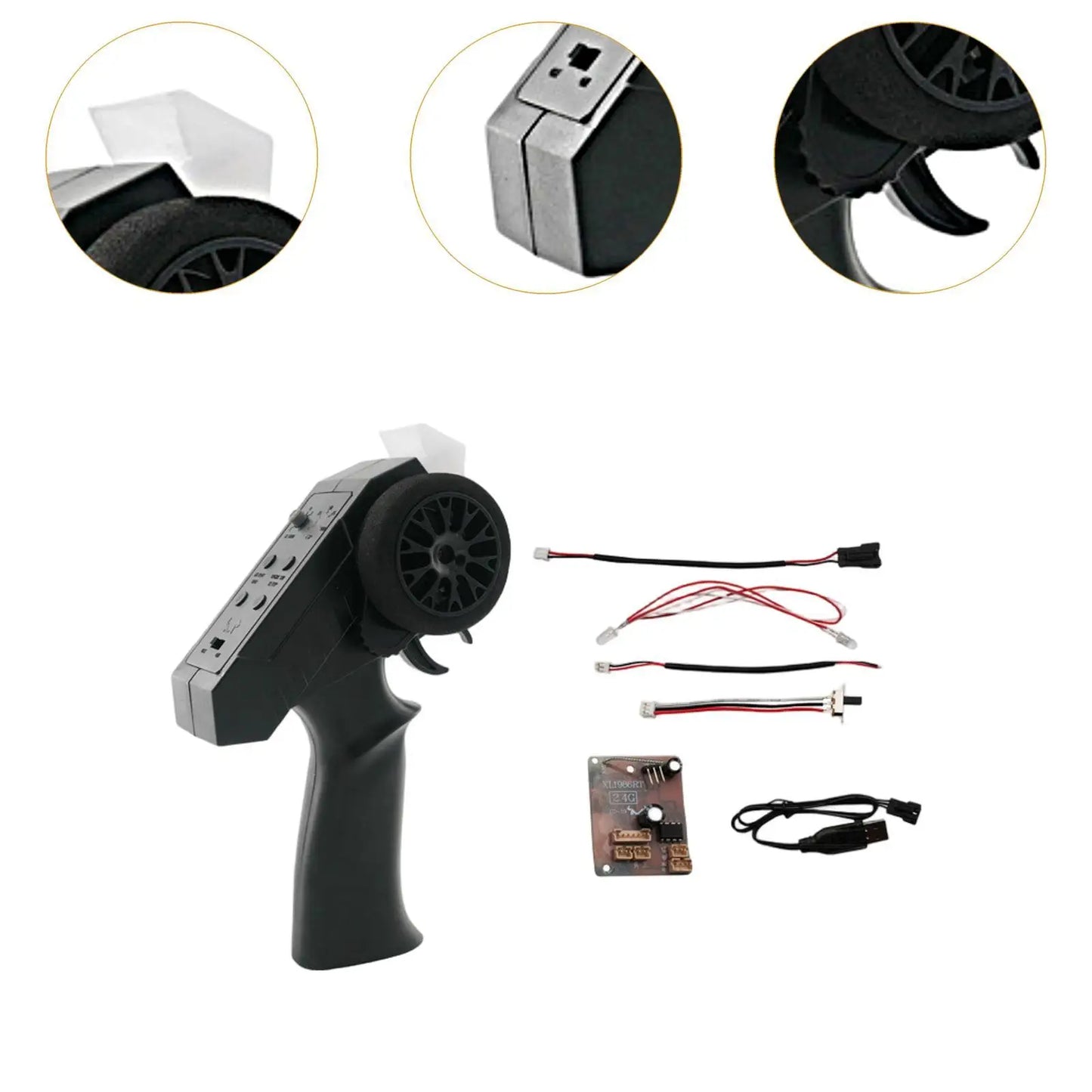 RC Car Remote Controller Sturdy Easy to Install Modification with Receiver Board Upgrade for MN78 MN82 MN99S MN128 Truck