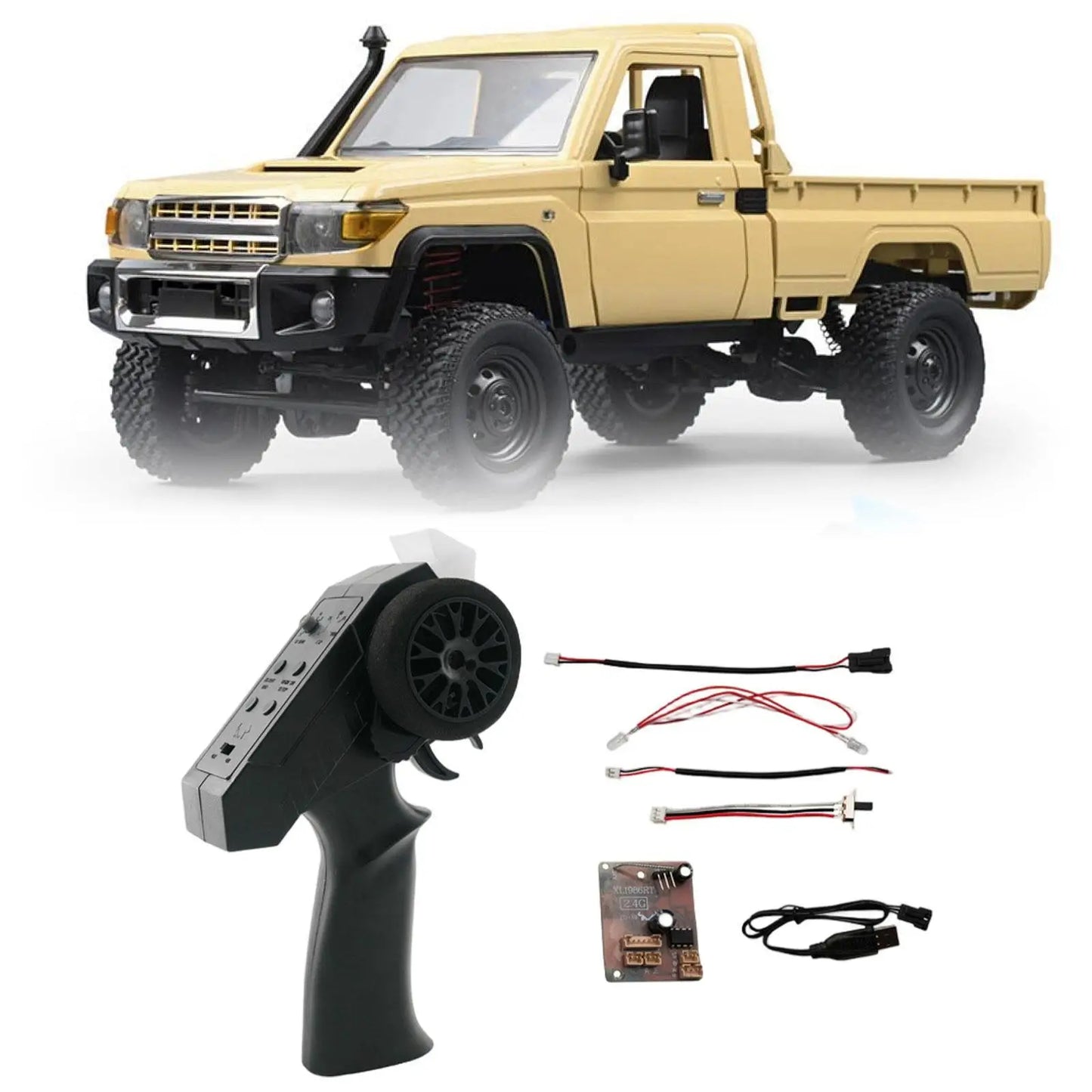 RC Car Remote Controller Sturdy Easy to Install Modification with Receiver Board Upgrade for MN78 MN82 MN99S MN128 Truck