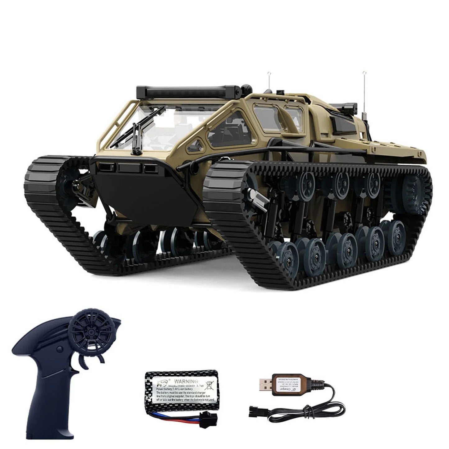 1/18 RTR RC Drifting Tracked Off Road Vehicle C8812 Remote Control Simulation Model Car LED Lights 360 Degree Rotation Hobby