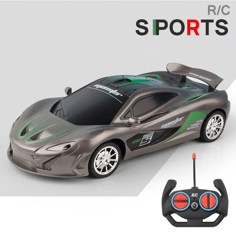 RC Car 2.4G 4CH Remote Control 1:18 With Led Light Sports Cars High Speed Radio Drift Vehicle Racing Boys Girls Toy For Children