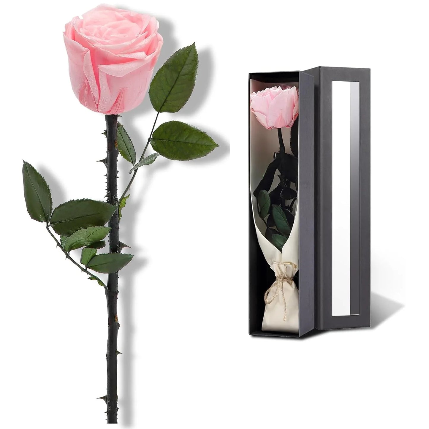 Preserved Rose for Women,Single Stem Eternal Rose Gift for Her,Mom Birthday Gifts From Daughter Valentine's Day Flowers Presents