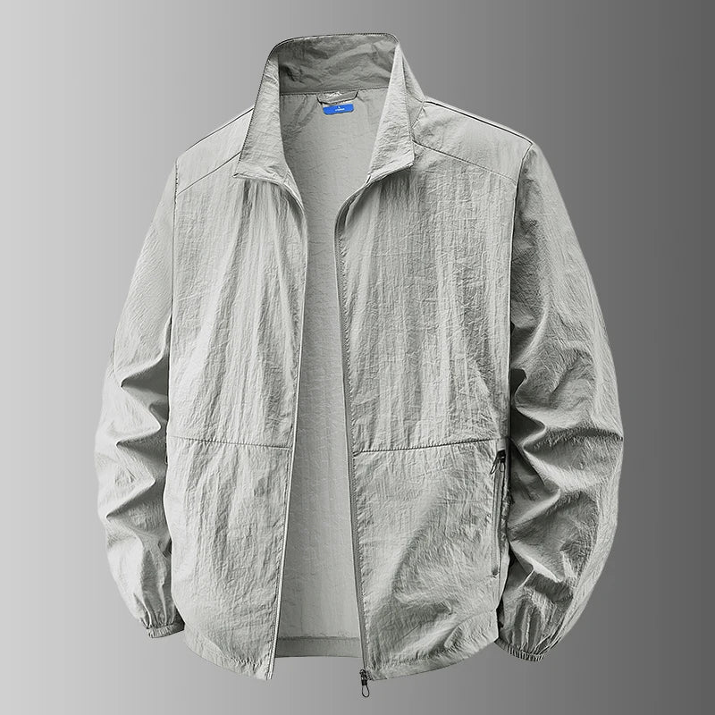 UPF50+ UV Protection Skin Coats Men Big Size 8XL 7XL 6XL Summer Windbreaker Lightweight Windshield Reflective UV Blocking Jacket