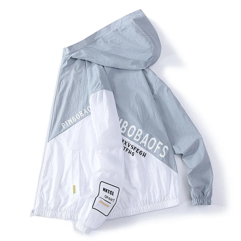 Men's Sunscreen Jacket Summer High Quality Casual Windbreaker Jacket Breathable Waterproof Outdoor Jacket Sunshine Proction