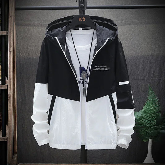 Summer Jacket Men's Thin Loose Jacket Student's Korean-style Trendy Sun Protection Casual Top
