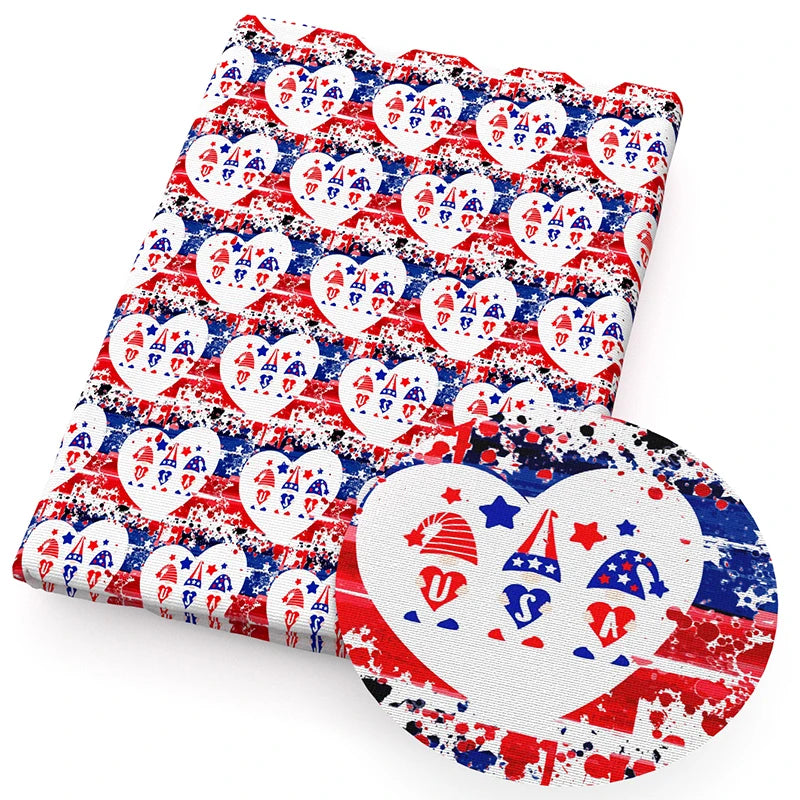 50*145cm 4th Of July Independence Day Polyester Cotton/Swimwear Fabric for Tissue Sewing Quilting Fabrics Needlework Quilt DIY
