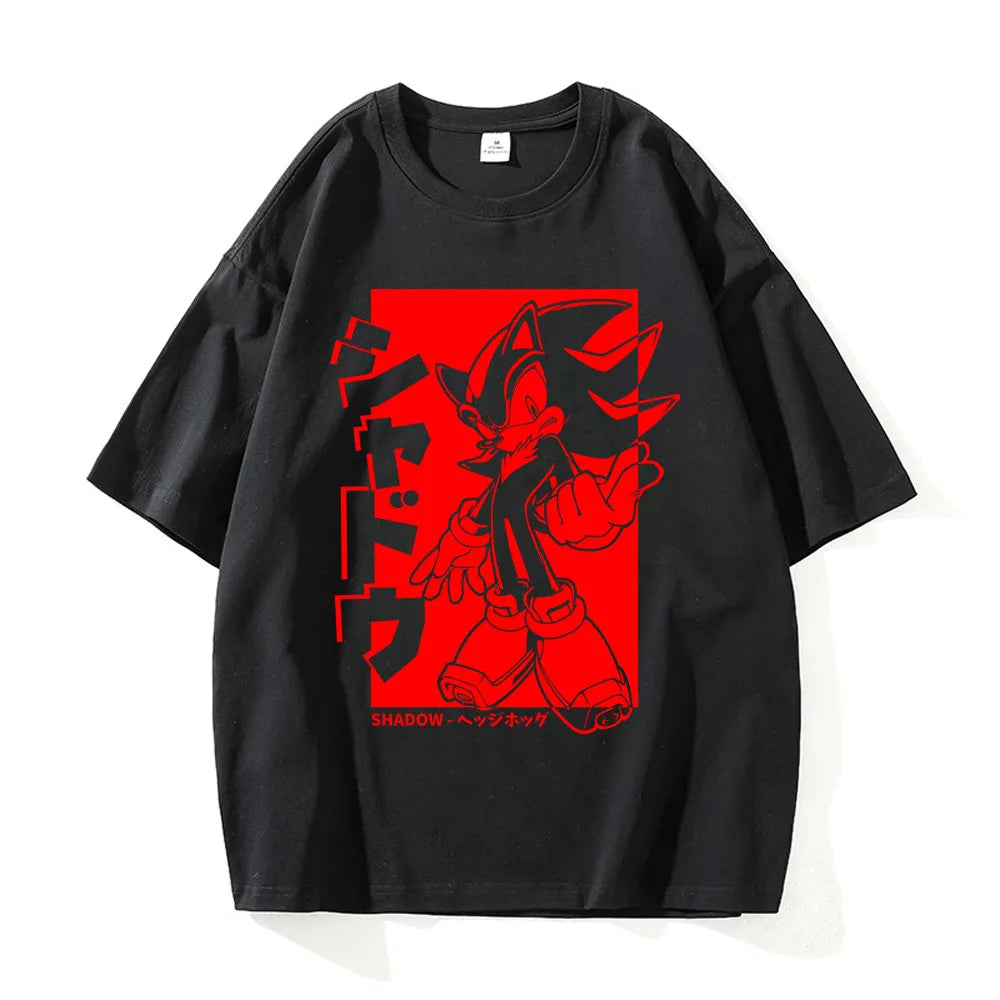 Men Clothing New in Top & Tees Mens T-Shirt Camisetas Shadow Hedgehog Tee Shirt Homme Graphic T-Shirts Men Tshirt for Men Ropa