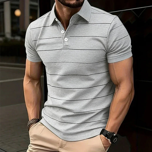 Summer Men's Clothes Short Sleeves Fashionable Different Colors Matching Comfortable Daily Wear 100%Polyester Casual