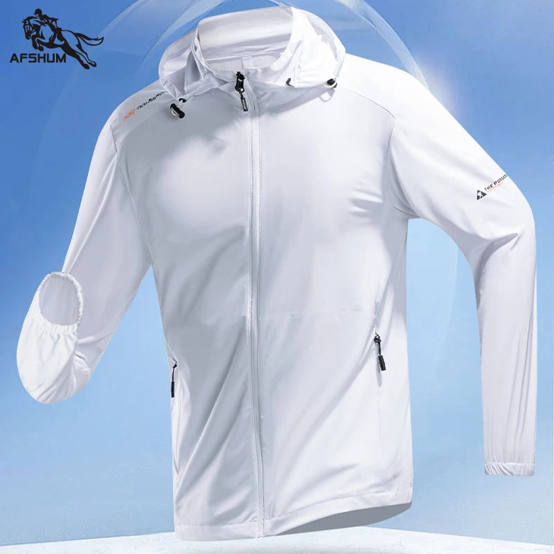Jacket Mens Spring autumn New men sun protection coat jacket Solid color hooded Jackets casual coat Men's business coats 2368