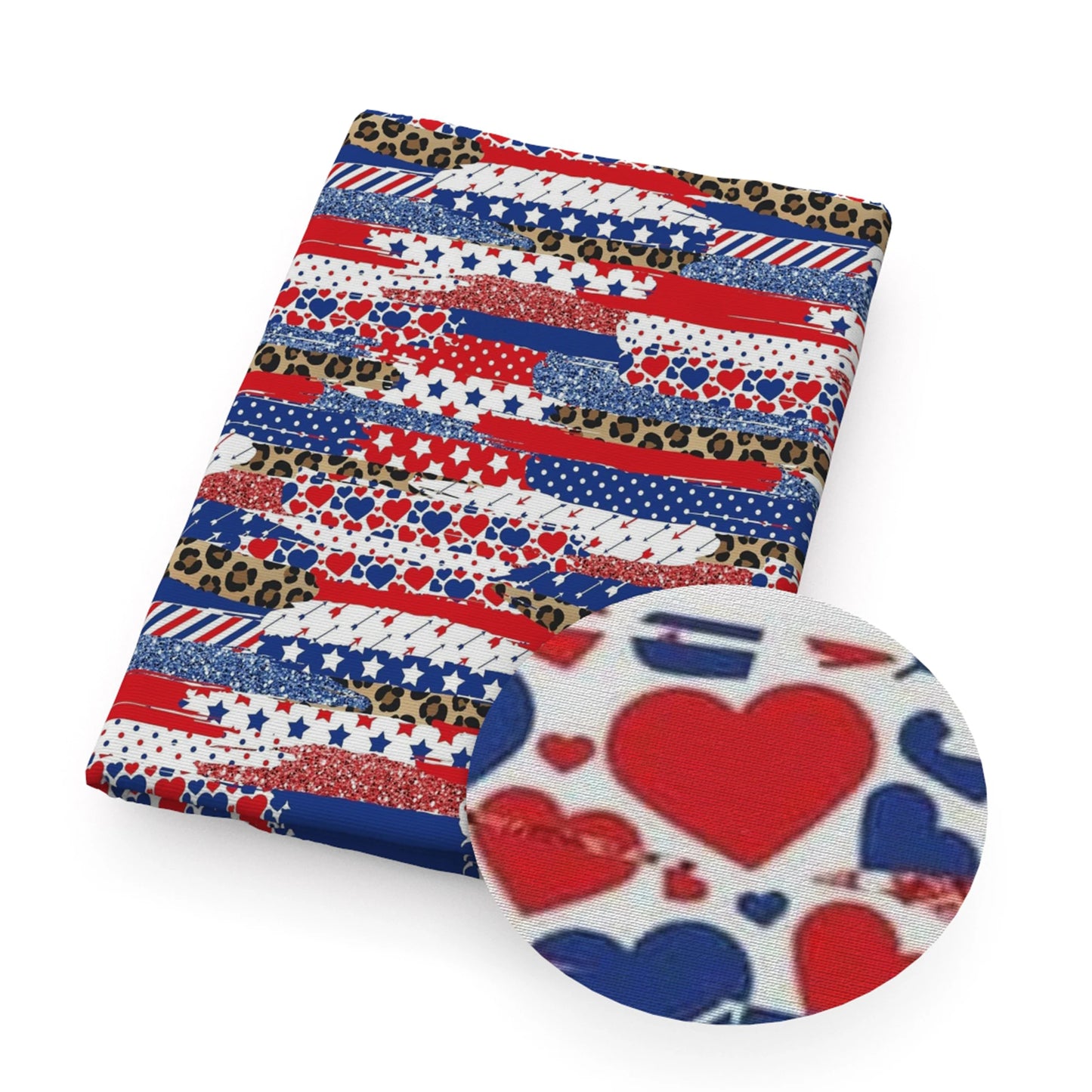 50*145cm 4th Of July Independence Day Polyester Cotton/Swimwear Fabric for Tissue Sewing Quilting Fabrics Needlework Quilt DIY