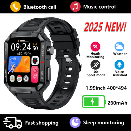 2025 new smart watch, all-round health monitoring, support Bluetooth calls, 1.99-inch high-definition large screen