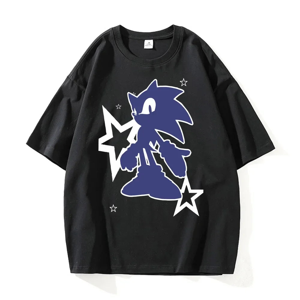 Men Clothing New in Top & Tees Mens T-Shirt Camisetas Shadow Hedgehog Tee Shirt Homme Graphic T-Shirts Men Tshirt for Men Ropa