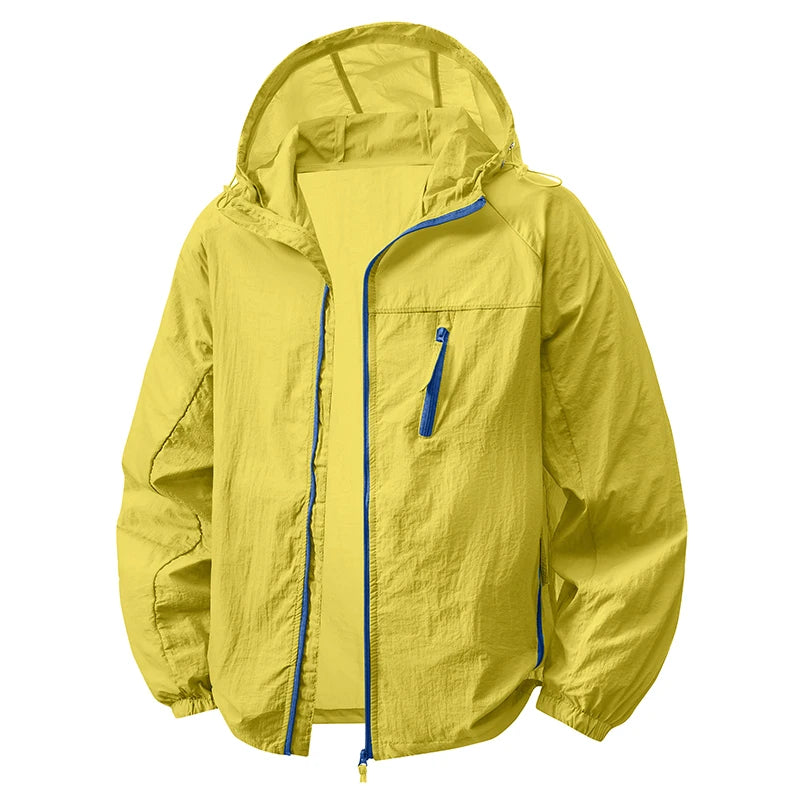 LNGXO Women's Men's Sun Protective Jackets Camping Mountaineering Hiking Outdoor Sports Windbreaker Summer Lightweight Coat