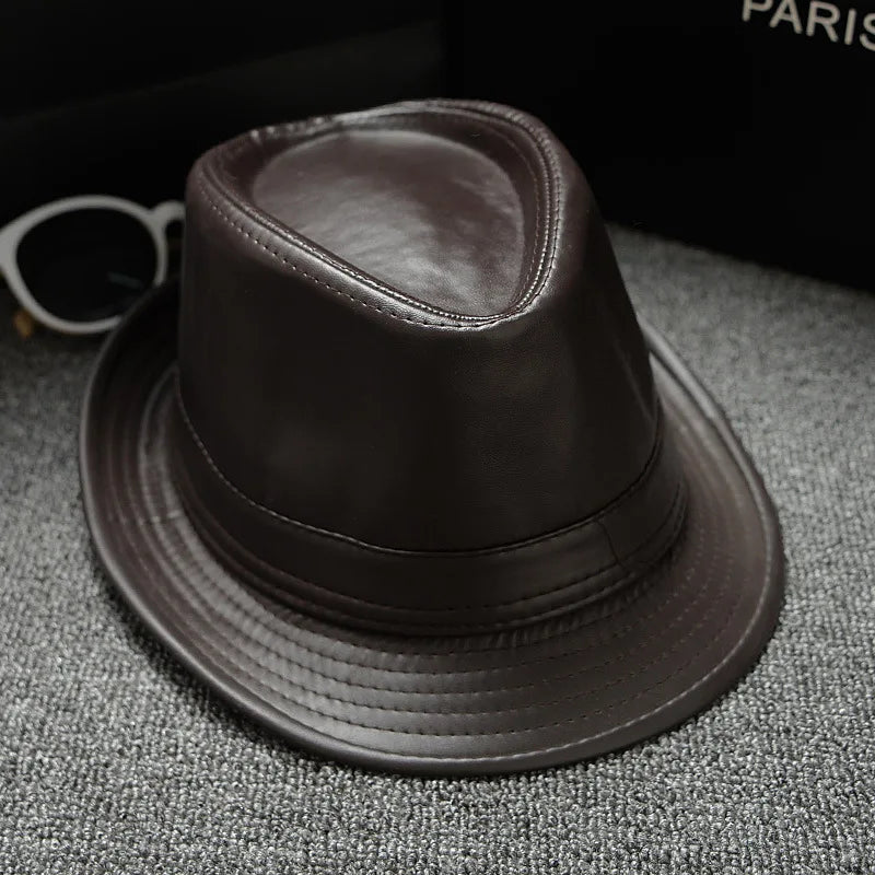 Men's and Women's Gentleman Hat Casual England Cowboy Hat Retro Warm Bowler Hat Jazz Cap Out Hundred with The Trend Cap