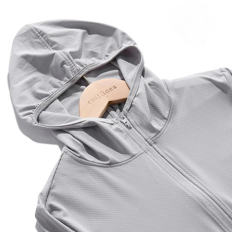 Summer Outdoor Upf50 Sun Protection Jacket For Men 2025 New Style Loose-fit Ice Silk Ultra-thin Sun Protection Clothing