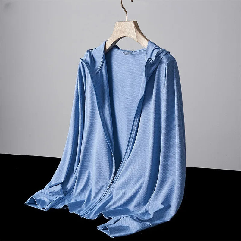 Summer Outdoor Upf50 Sun Protection Jacket For Men 2025 New Style Loose-fit Ice Silk Ultra-thin Sun Protection Clothing