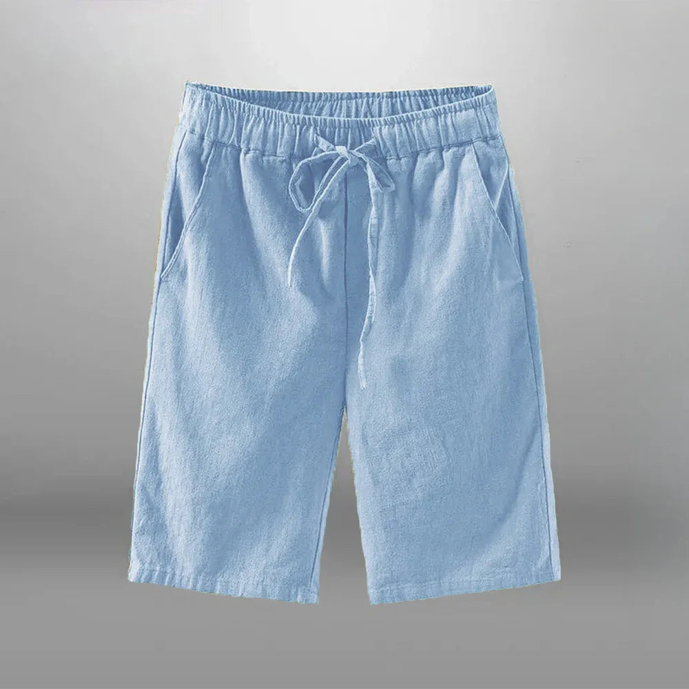 Men Shorts for Men Cotton Linen Casual Breathable Beach Shorts Men's Short Sweatpants Vacation Gym Basketball