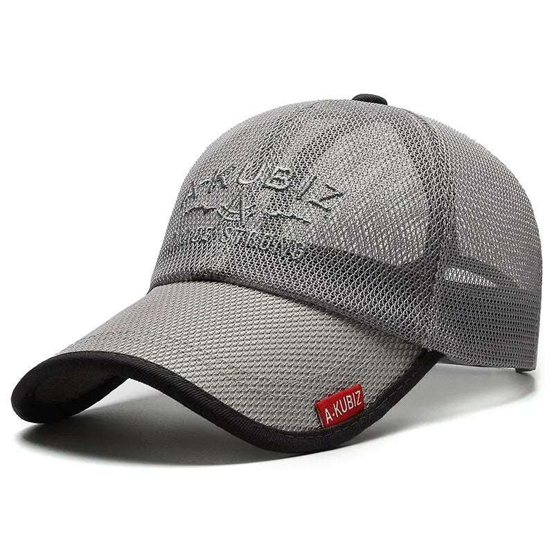 Summer Hats For Men And Women Mesh Baseball Caps Fashion Embroidered Visor Hat Outdoor Embroidered Letter Sun Protection Hat