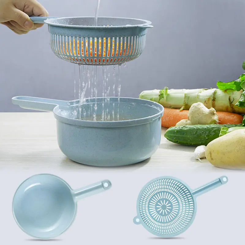 Multifunctional Vegetable Chopper & Grater – 7-Blade Kitchen Slicer Set