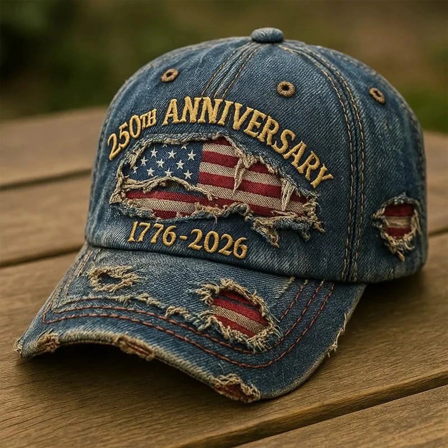 Men's and Women's New Trendy 2026 Commemorative Baseball Hat Fashion Solid Color Distressed Adjustable Casual Sun Cap