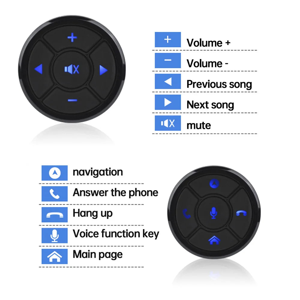 Car Wireless Remote Control 10Keys Steering Wheel Radio Controller Android Long Distance Sound Multimedia Control Smart Buttons