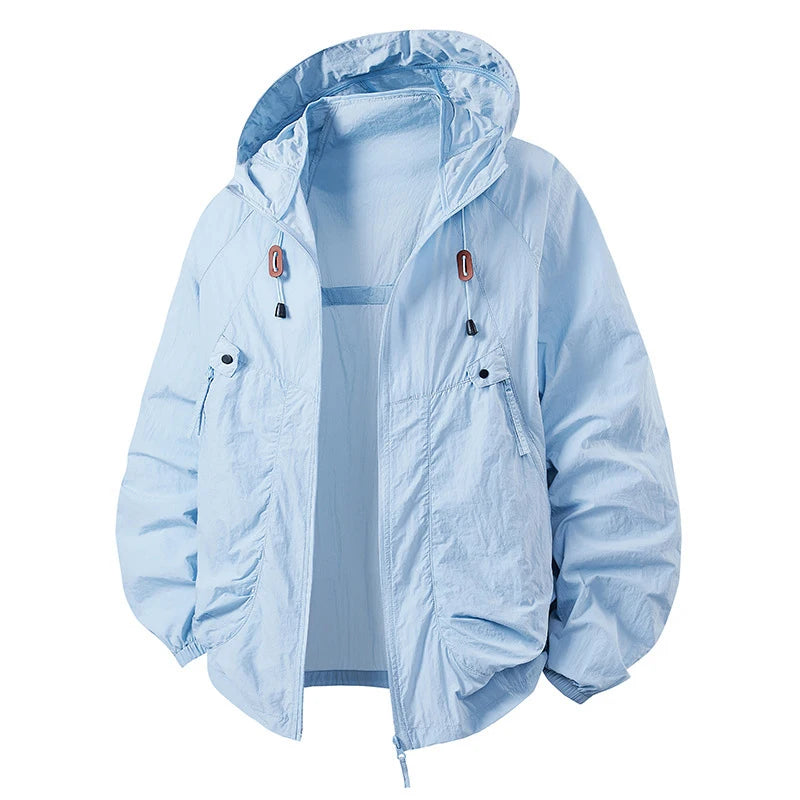 Spring Summer Mens Lightweight Hiking Jacket Outdoor Men Suncreen Breathable Hooded Coats Men Quick Dry Sports Fishing Jackets