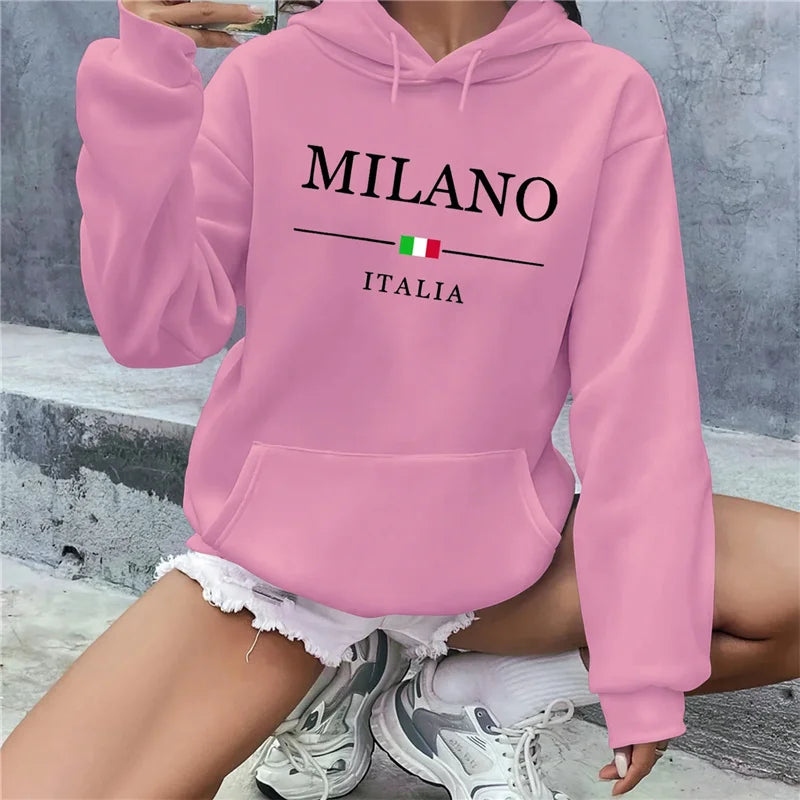 Men's Printed Casual Hoodie — Street Fashion Pullover Sweatshirt