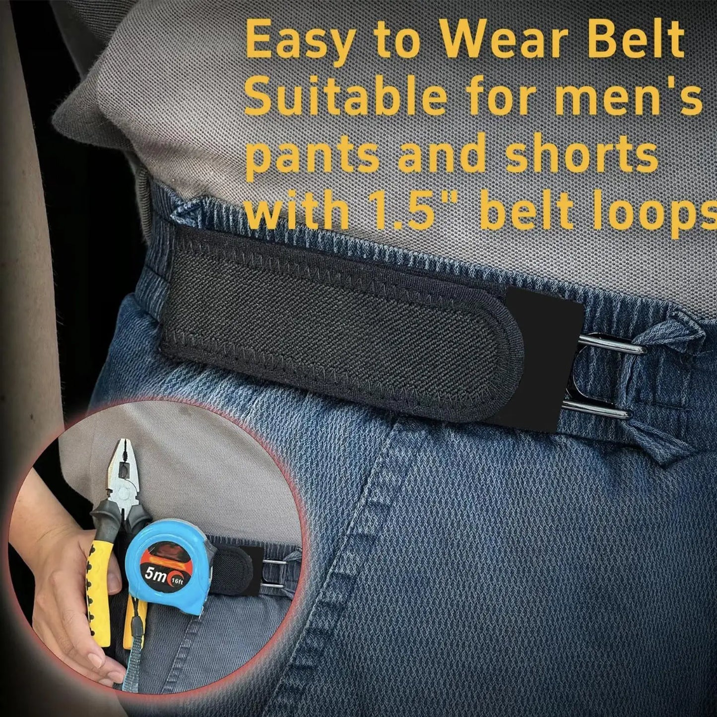 Elastic Belts No Buckle Elastic Belt For Women Men Unisex Stretch Belt For Pants Jeans Casual Buckle Free Adjustable  Belt