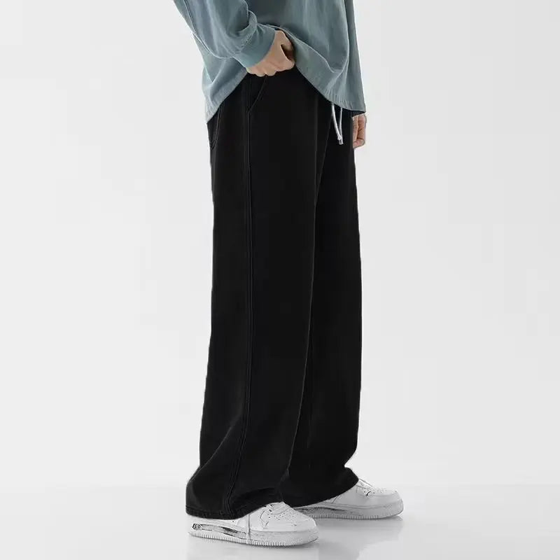 Mens Jeans Large Denim Jeans for Teens Trousers for Men Jean Baggy Pants Men's Fashion Man Male Streetwear Korean Men´s