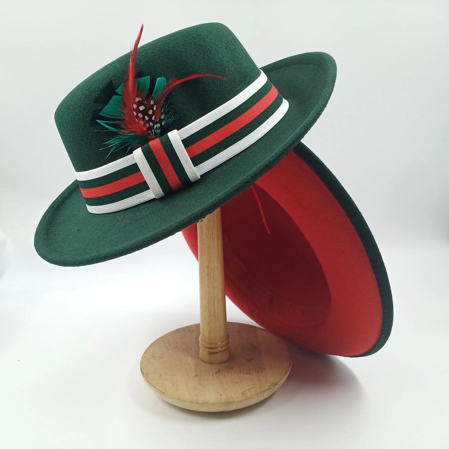 men hats feather men fedoras lady woolen felt church hat unisex  bowknot  jazz hat for men and women