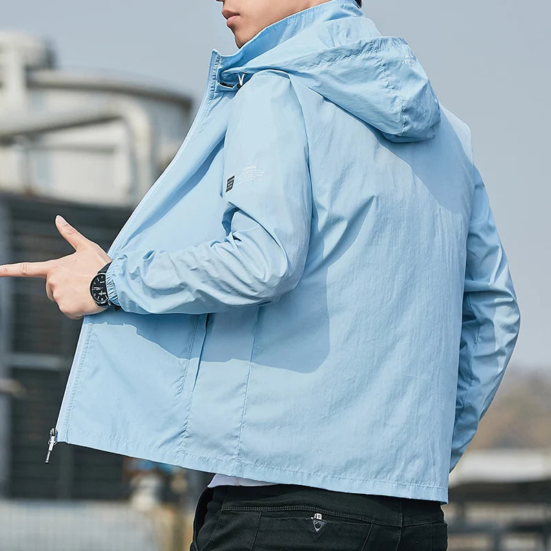 2025Summer Hooded Jacket Men Women Waterproof Sun Protection Clothing Fishing Hunting Clothes Quick Dry Skin Windbreaker