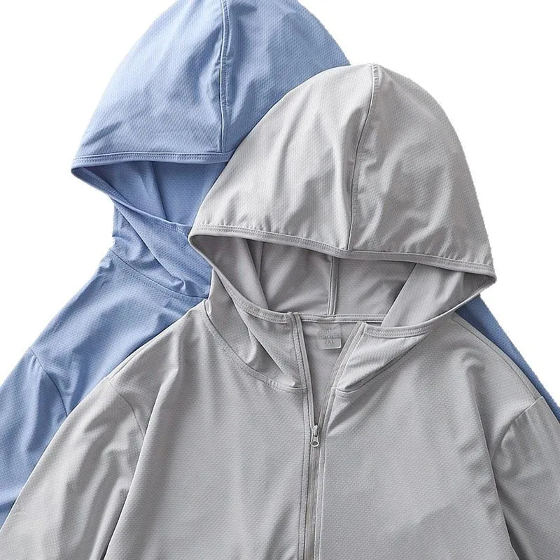 Summer Outdoor Upf50 Sun Protection Jacket For Men 2025 New Style Loose-fit Ice Silk Ultra-thin Sun Protection Clothing
