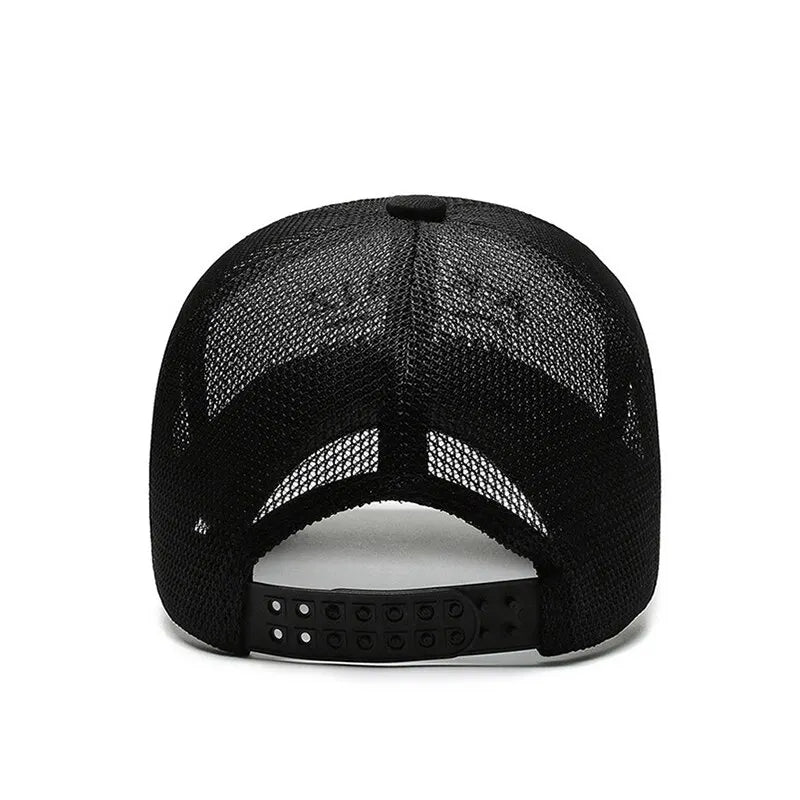 Summer Hats For Men And Women Mesh Baseball Caps Fashion Embroidered Visor Hat Outdoor Embroidered Letter Sun Protection Hat