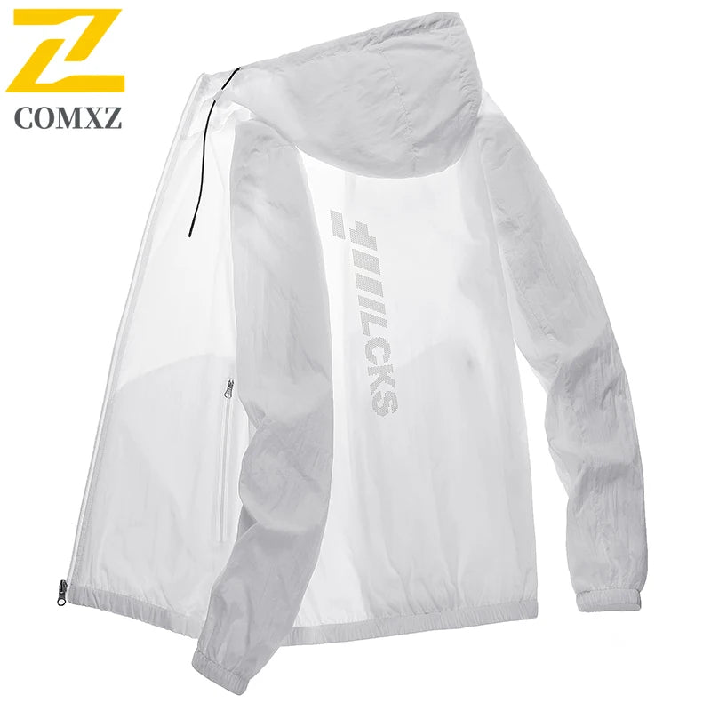2025 New Summer Sunscreen Jacket Men's Women's Lightweight Quick-drying UV-proof Windbreaker Outdoor Camping Solid Color Tops