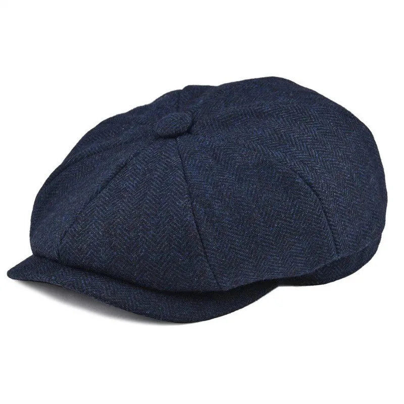 Men's Herringbone Beret,warm and Easy To Match, Felt Hat Fashionable Casual Newsboy Hat,suitable for Daily Work and Travel
