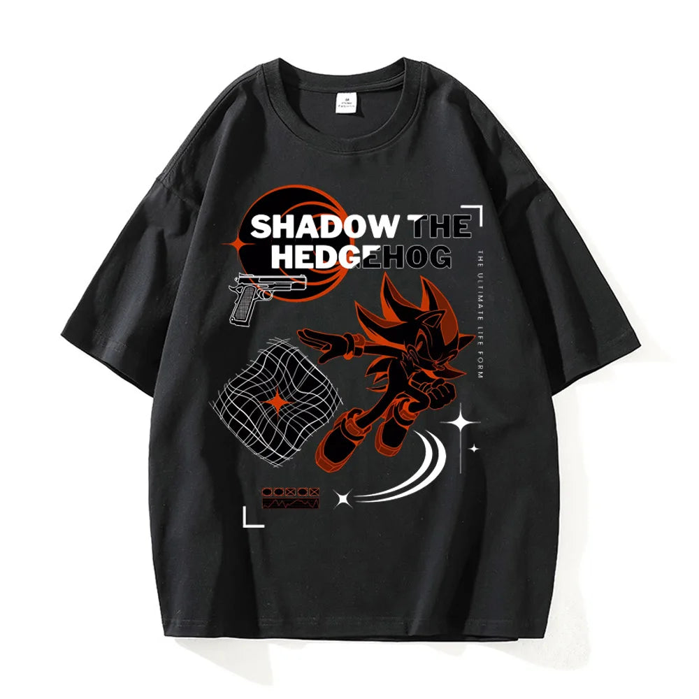 Men Clothing New in Top & Tees Mens T-Shirt Camisetas Shadow Hedgehog Tee Shirt Homme Graphic T-Shirts Men Tshirt for Men Ropa