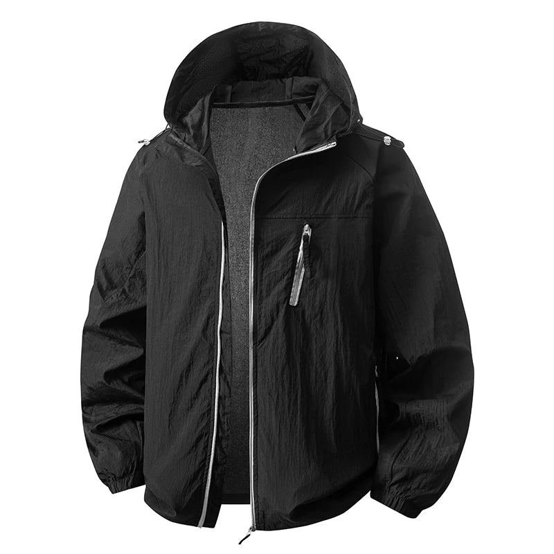 LNGXO Women's Men's Sun Protective Jackets Camping Mountaineering Hiking Outdoor Sports Windbreaker Summer Lightweight Coat