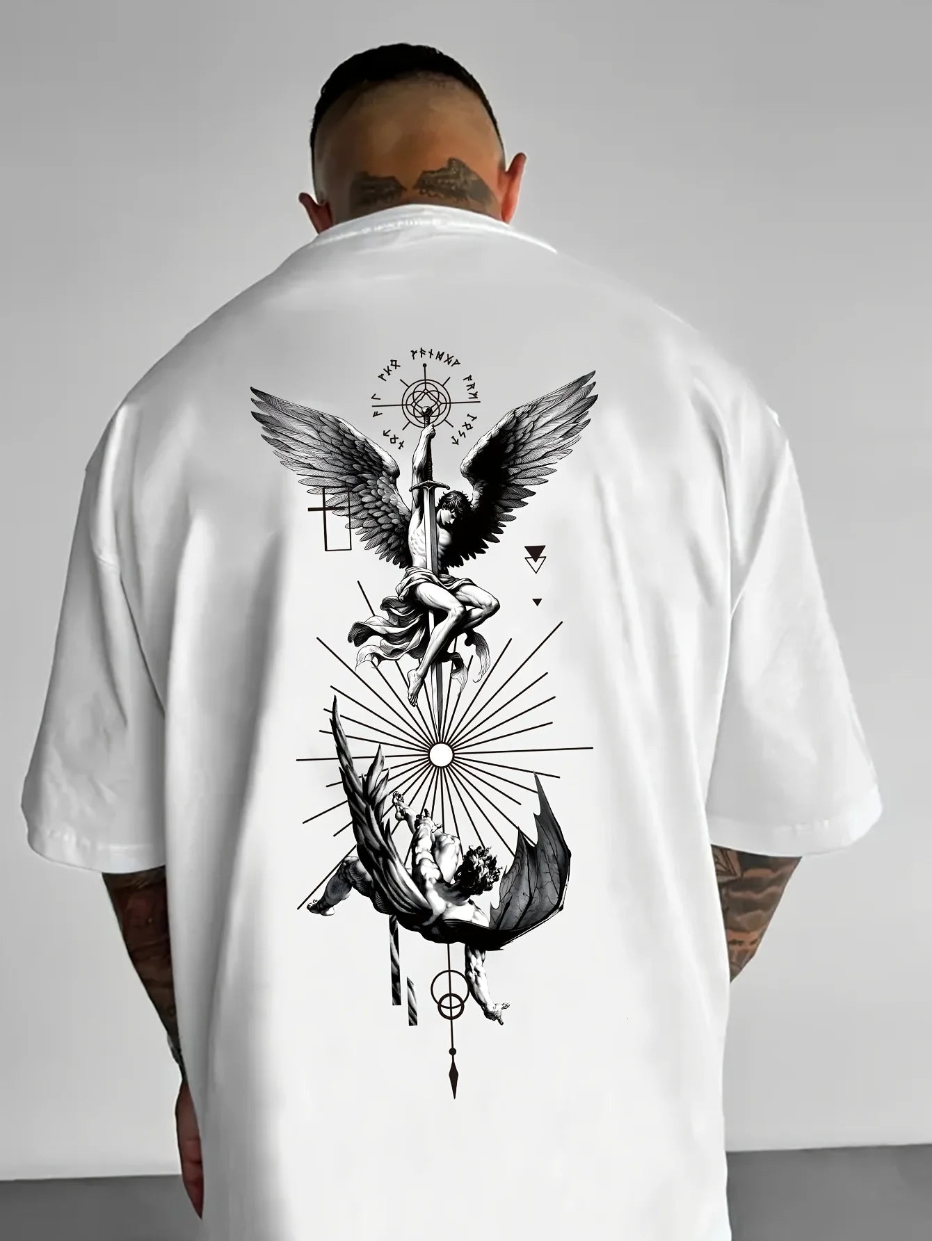 Summer Men T-shirt Suitable Daily Outdoor Sports Casual Relaxed Style Street Fashion Trend 100% Pure Cotton Material Versatile
