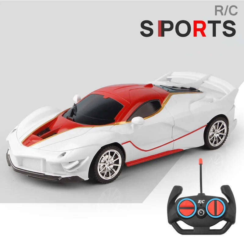 RC Car 2.4G 4CH Remote Control 1:18 With Led Light Sports Cars High Speed Radio Drift Vehicle Racing Boys Girls Toy For Children