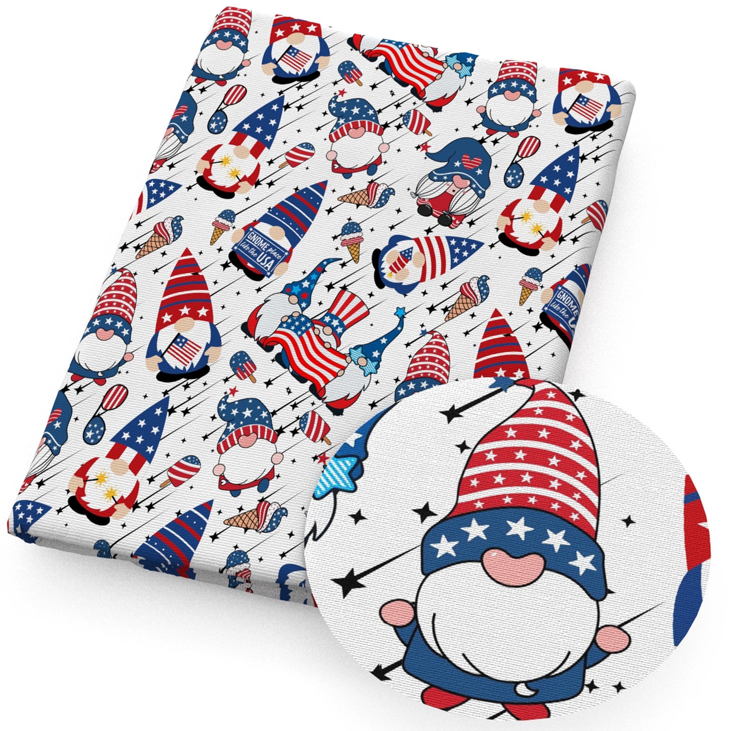 50*145cm 4th Of July Independence Day Polyester Cotton/Swimwear Fabric for Tissue Sewing Quilting Fabrics Needlework Quilt DIY