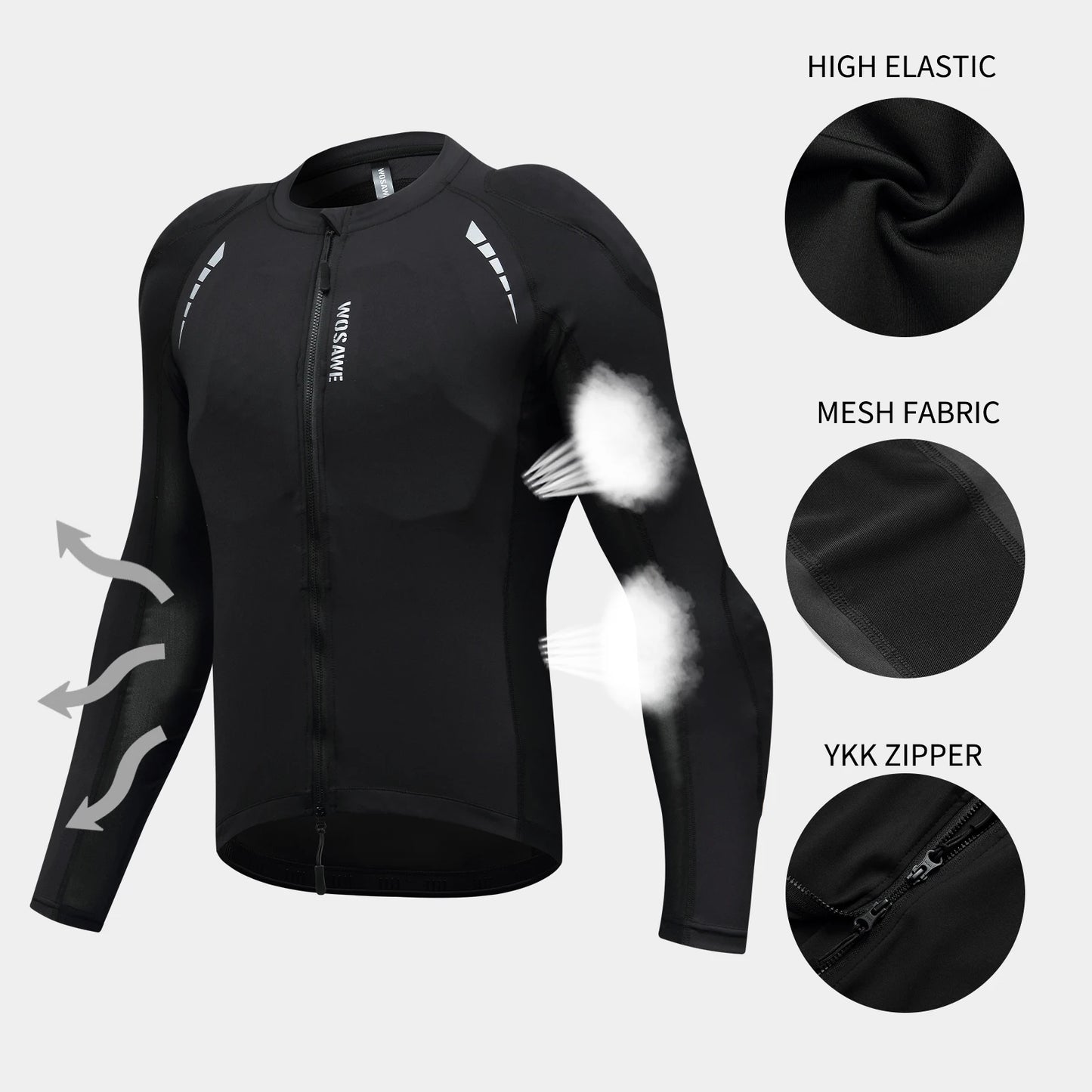 WOSAWE Men's Motorcycle Jacket Lightweight Motocross Motorbike Jacket Clothing Summer Autumn Biker Riding Apparel