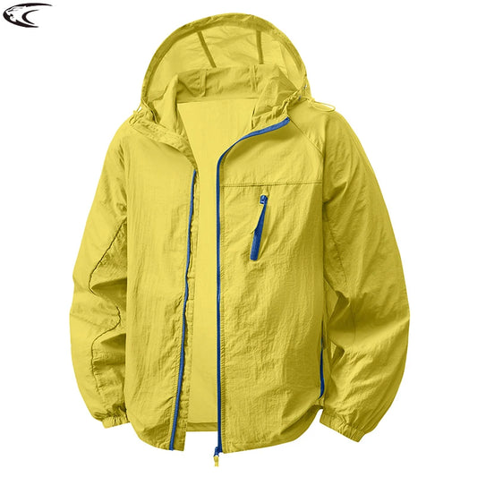 LNGXO Women's Men's Sun Protective Jackets Camping Mountaineering Hiking Outdoor Sports Windbreaker Summer Lightweight Coat