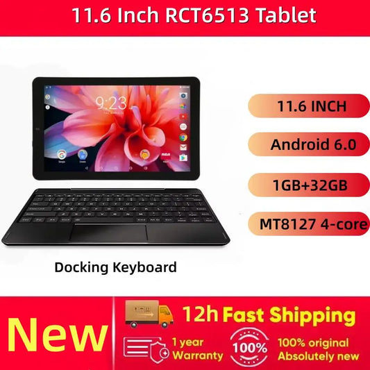 RCT 11.6"  Android 6.0 Tablet TFT 10Points MT8127 Quad Core 1GB RAM 32GB ROM WIFI Bluetooth- 4.0 Mini HDMI