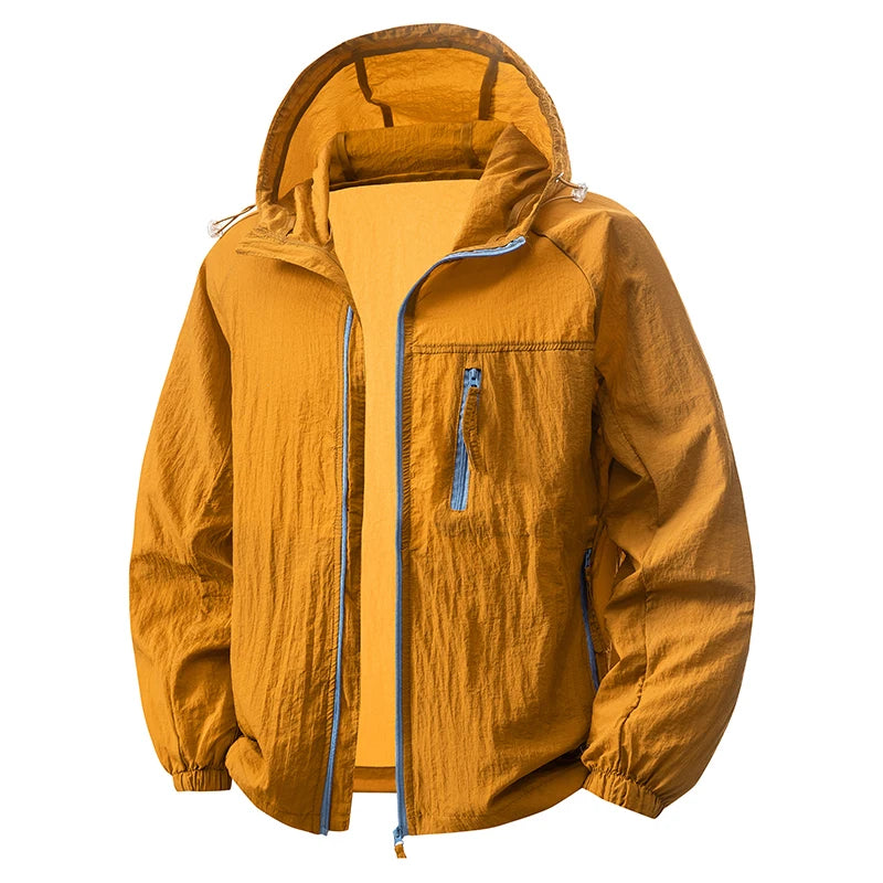 LNGXO Women's Men's Sun Protective Jackets Camping Mountaineering Hiking Outdoor Sports Windbreaker Summer Lightweight Coat