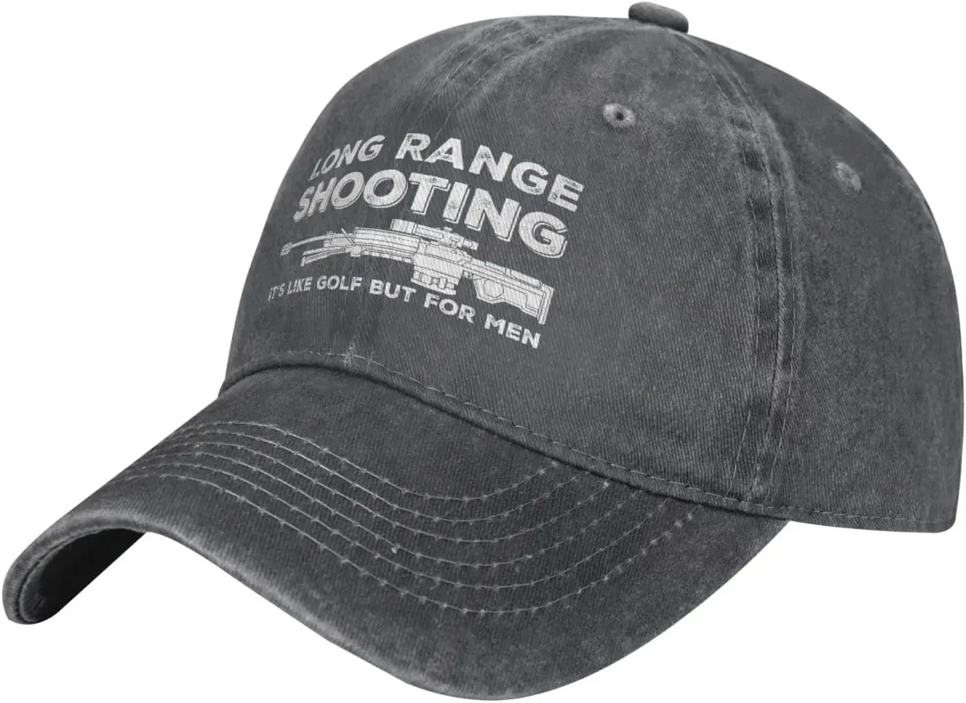 Funny Hat Long Ranges Shooting It's Like Golf But for Men Hat Men Dad Hats Cool Caps